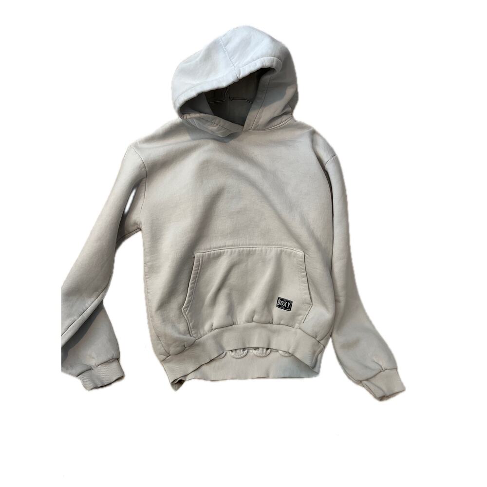 Alcott Boxy White Hoodie Pullover Mens Large